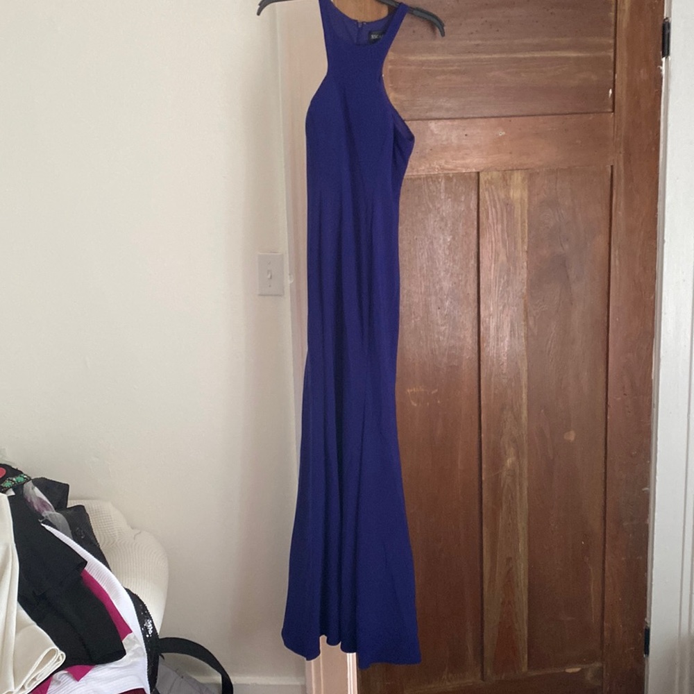 XSCAPE blue prom gown